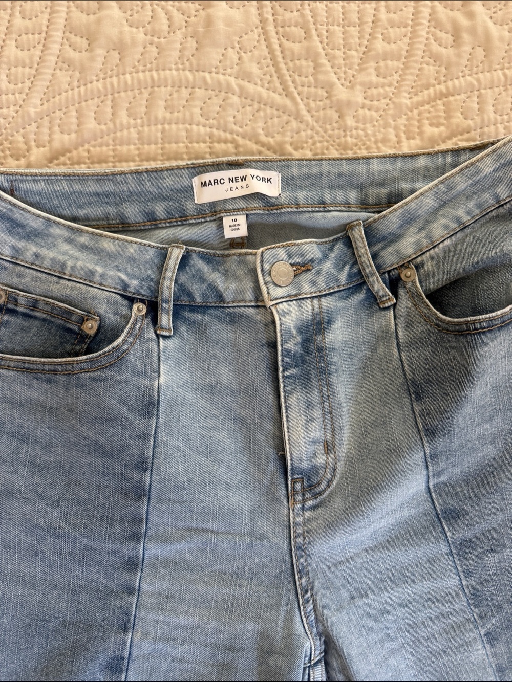 Marc New York Light Wash Wide Leg Jeans
